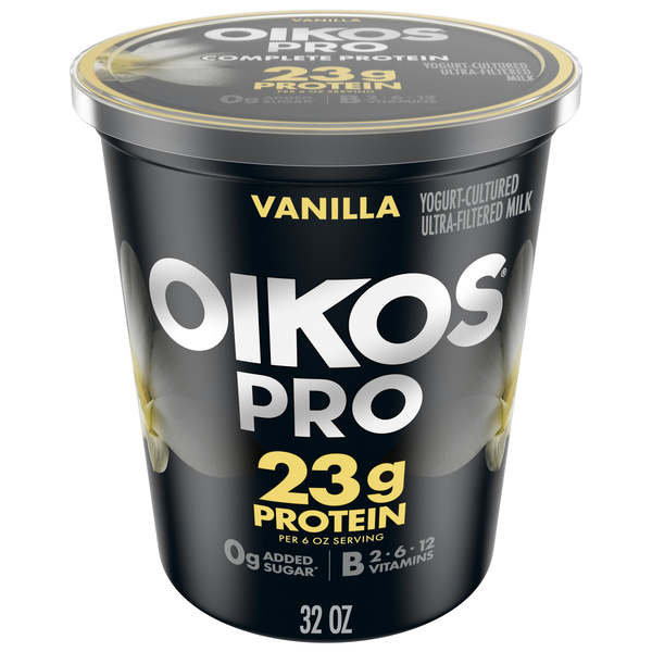 Oikos Pro 23g Protein Vanilla Yogurt-Cultured Ultra-Filtered Milk