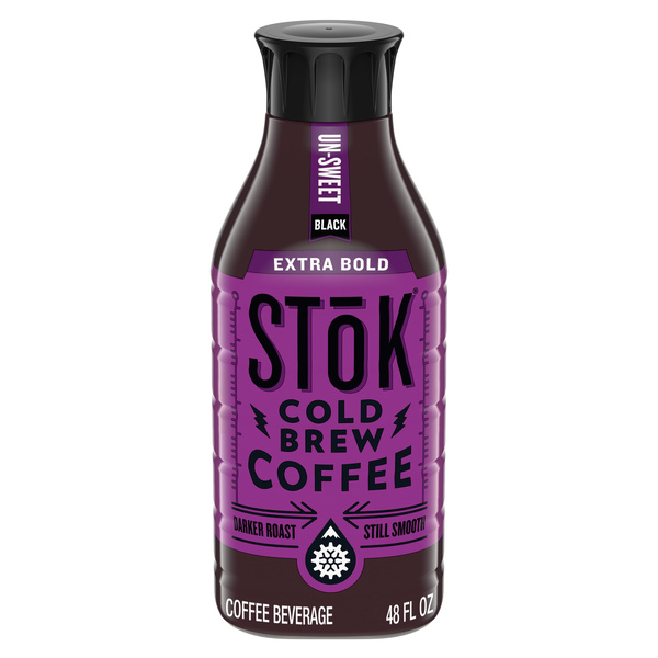 cold brew brightサイン付き　豪華フォトブック SToK Extra Bold Black Unsweetened Cold Brew Coffee Bottle, 48 fl