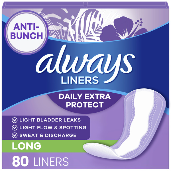 Always Xtra Protection Long Daily Liners | Hy-Vee Aisles Online