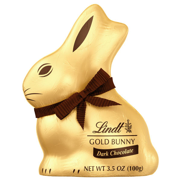 Lindt GOLD BUNNY Dark Chocolate Candy, 3.5 oz. | Hy-Vee Aisles