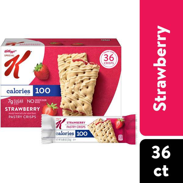 Kellogg's Special K Bar Pastry Crisps Strawberry 36 Count | Hy-Vee Kellogg's Special K Bar Pastry Crisps Strawberry 36 Count | Hy-Vee