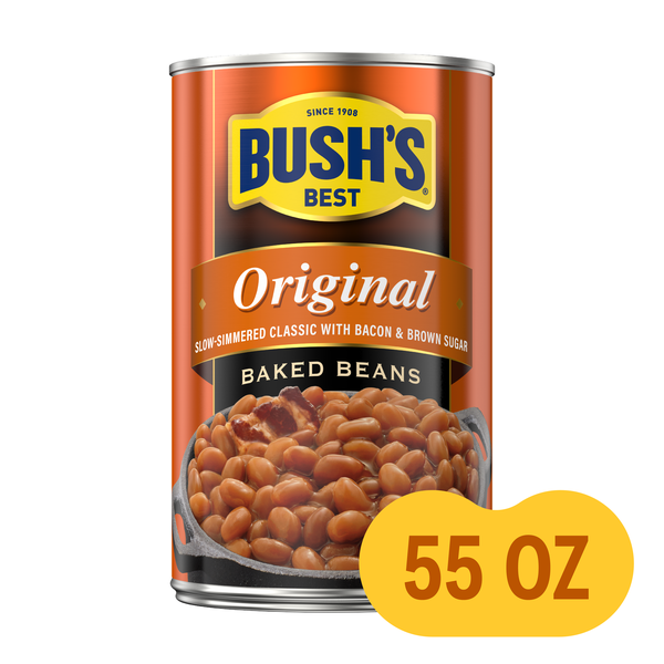 Bush's Best Gluten Free Baked Beans, 55 oz Can, image courtesy of Hy-Vee