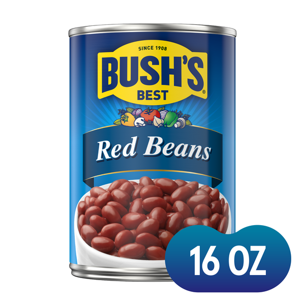 Bush's Best Vegetarian, Gluten Free Red Beans, 16 oz Can, image courtesy of Hy-Vee