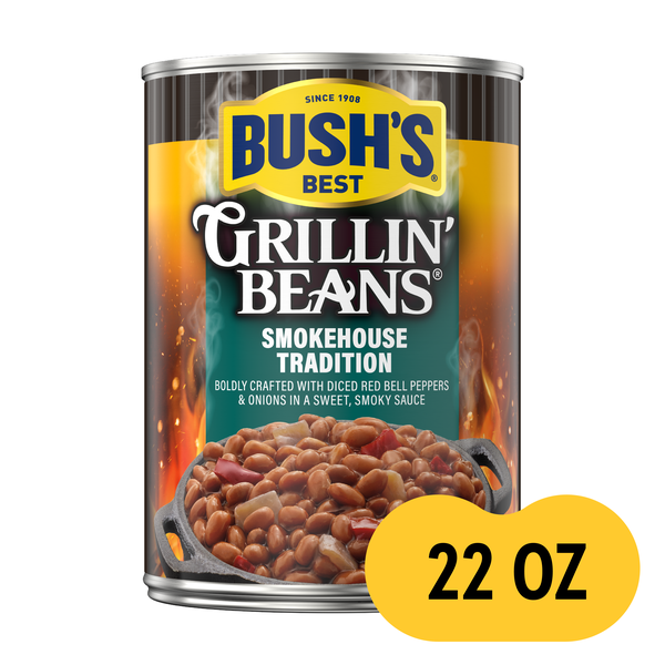 Bush's Best Gluten Free Grillin Beans, 22 oz Can, image courtesy of Hy-Vee