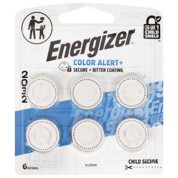 Energizer 2032 Color Alert+ 3V Lithium Batteries 6 Each | Hy-Vee