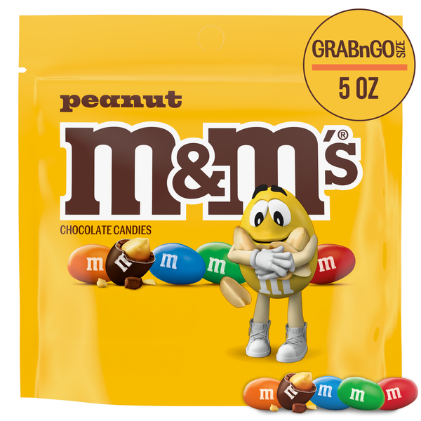 M&M'S Peanut Milk Chocolate Candy, Grab N Go, 5 oz Bag | Hy-Vee