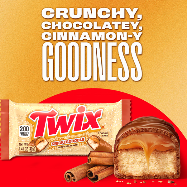 TWIX Snickerdoodle Cookie Chocolate Candy Bars Nostalgic Cookie