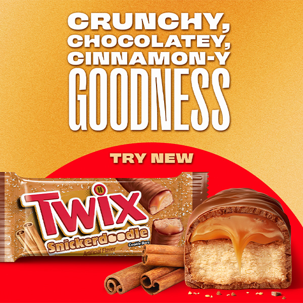 Twix Snickerdoodle Cookie Chocolate Candy Bars, Share Size - 2.82