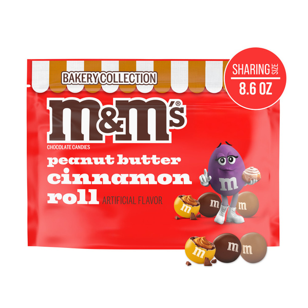 M&M'S Peanut Butter Cinnamon Roll Chocolate Candy Sharing Size