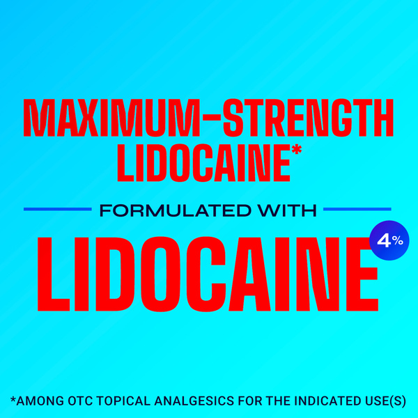 Icy Hot Lidocaine Pain Relief No-Mess Roll-On Applicator, 2.5 oz