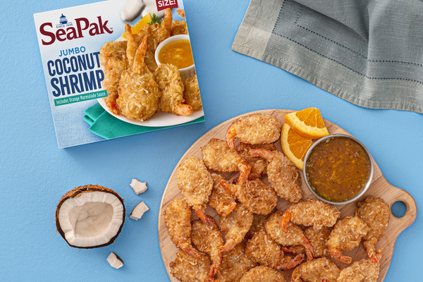 SeaPak Jumbo Coconut Shrimp, Oven Crispy, Family Size | Hy-Vee