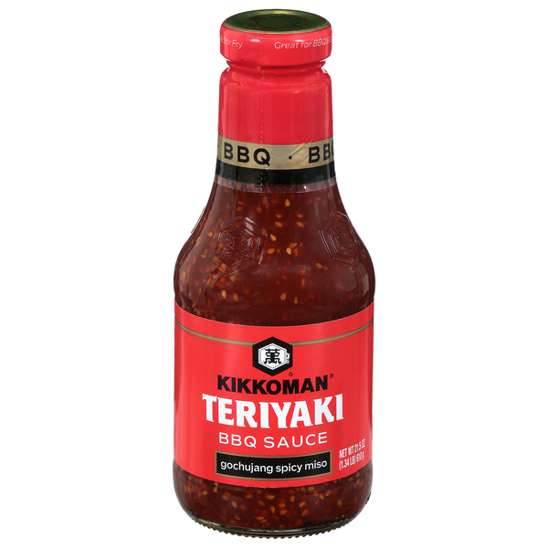 Kikkoman Teriyaki Gochujang Spicy Miso BBQ Sauce 21.5 oz | Hy-Vee