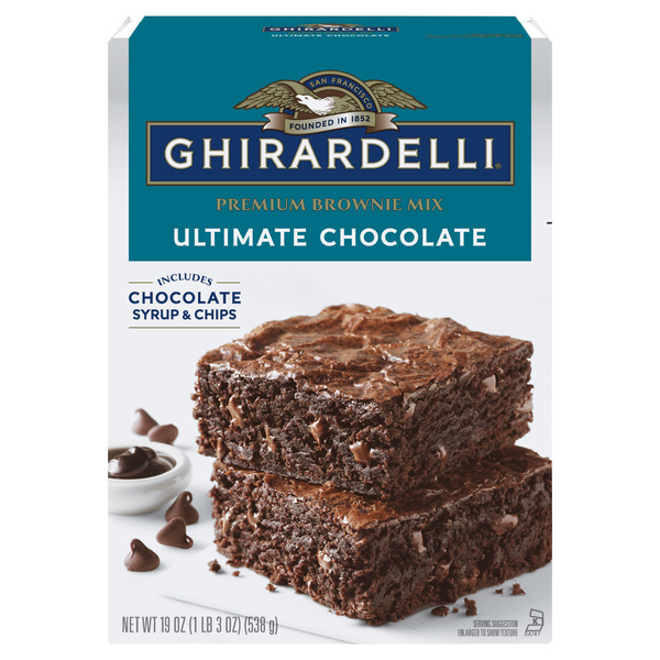 GHIRARDELLI Ultimate Chocolate Premium Brownie Mix, a Premium