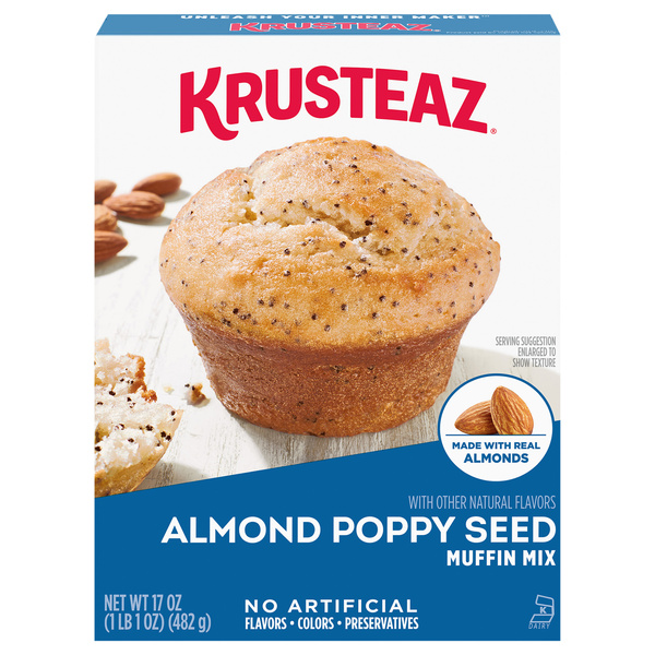 Krusteaz Almond Poppyseed Supreme Muffin Mix | Hy-Vee Aisles