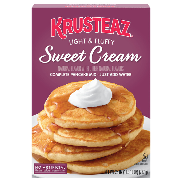 Krusteaz Pancake Mix, Complete, Sweet Cream | Hy-Vee Aisles Online