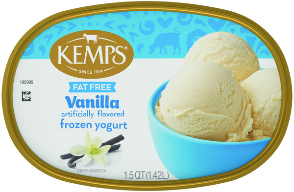 ヨギーギフード Kemps Fat Free Vanilla Frozen Yogurt, 1.5 Quart | Hy-Vee Aisles