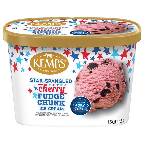 Kemps Cherry Fudge Chunk Ice Cream, 1.5 Quart | Hy-Vee Aisles