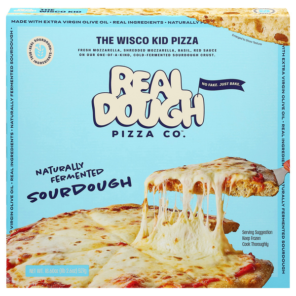 Real Dough Pizza Co. The Wisco Kid Pizza 18.60 oz | Hy-Vee Aisles