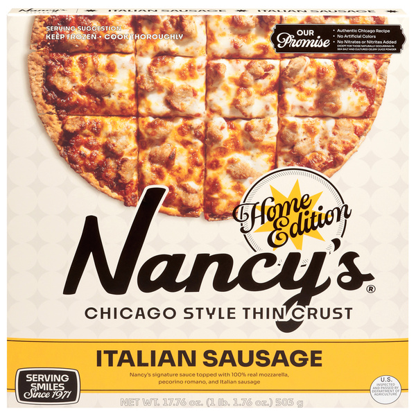 Nancy's Chicago Style Thin Crust, Italian Sausage Pizza | Hy-Vee