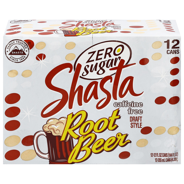 Shasta Caffeine Free Zero Sugar Draft Style Root Beer 12 - 12 fl