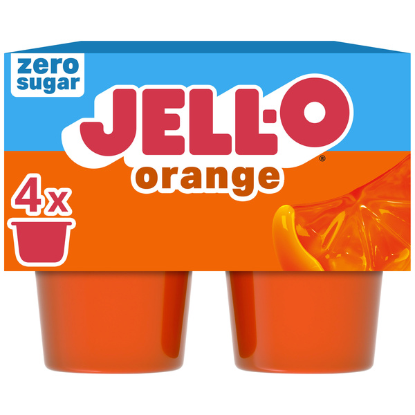 Jell-O Orange Refrigerated Ready To Eat Gelatin 12.5 oz | Hy-Vee