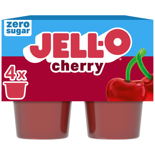 Jell-O Cherry Refrigerated Ready To Eat Gelatin 12.5 oz | Hy-Vee