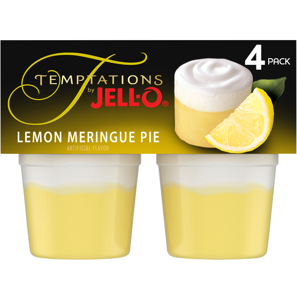 Jell-O Lemon Meringue Pie Ready To Eat Refrigerated Pudding 13.4