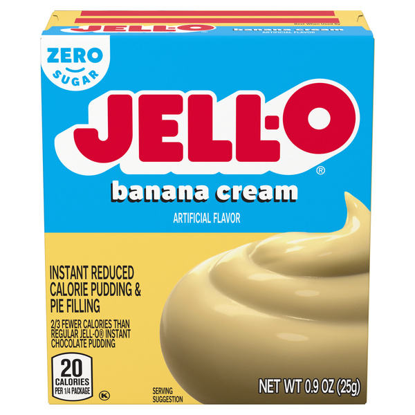 Jell-O Sugar Free Fat Free Banana Cream Instant Pudding & Pie