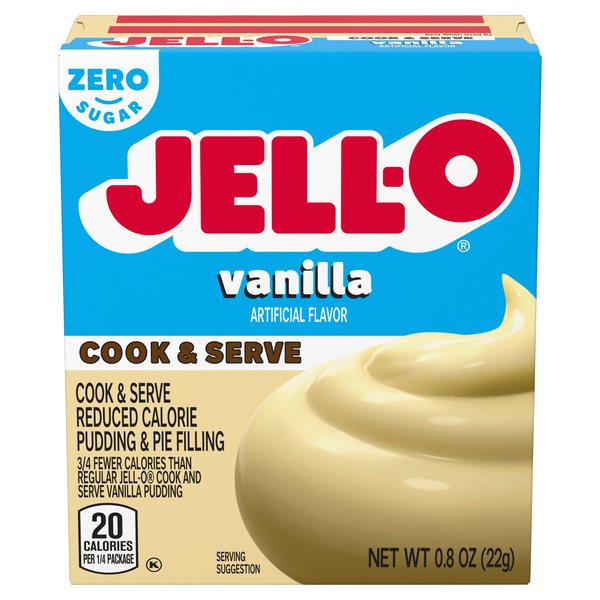 Jell-O Vanilla Sugar Free Fat Free Cook & Serve Pudding & Pie