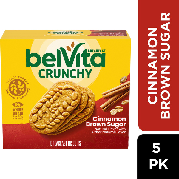 belVita Cinnamon Brown Sugar Breakfast Biscuits 5-1.76 oz Packs