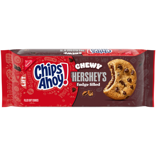 CHIPS AHOY! Chewy Hershey'S Fudge Filled Soft Fudgy Chocolate Chip