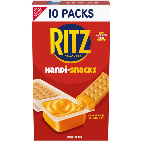 ペ クリーム4個+リカバリーパッチ7袋セット Handi-Snacks Ritz Crackers 'N Cheesy Dip Snack Packs, 10-0.95 oz