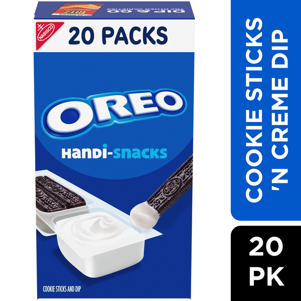 Handi-Snacks Oreo Cookie Sticks 'N Creme Dip, 20-1 oz Snack Packs
