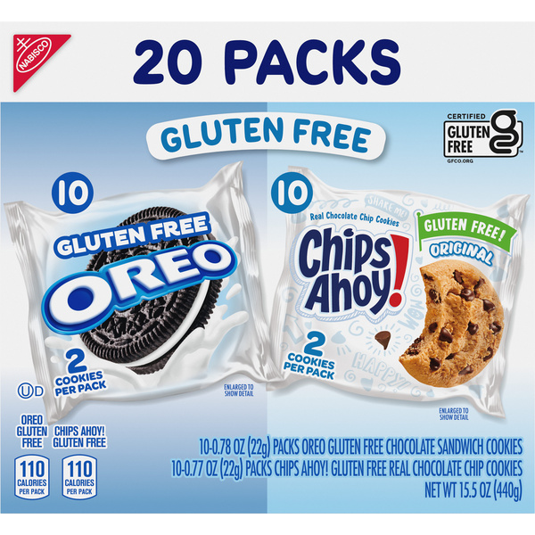 OREO Chocolate Sandwich Cookies & Chocolate Chip Cookies Gluten