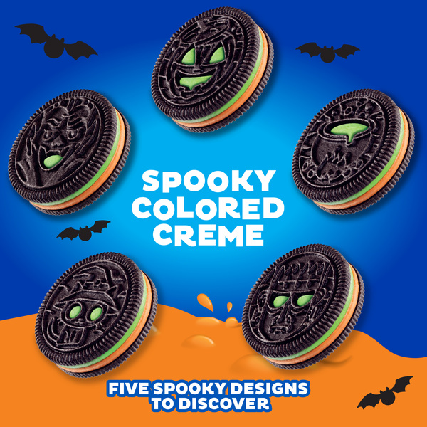 OREO Green And Orange Creme Chocolate Sandwich Cookies, Halloween