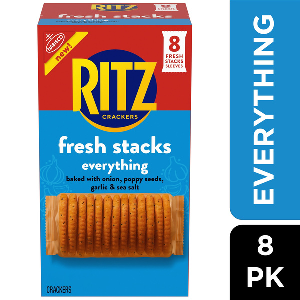 Nabisco Ritz Fresh Stacks, Everything, 8Ct | Hy-Vee Aisles Online
