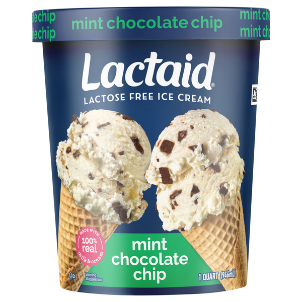 Lactaid Mint Chocolate Chip Ice Cream, 1 Quart | Hy-Vee Aisles