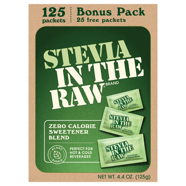 Stevia In The Raw Zero Calorie Sweetener 125 ea | Hy-Vee Aisles