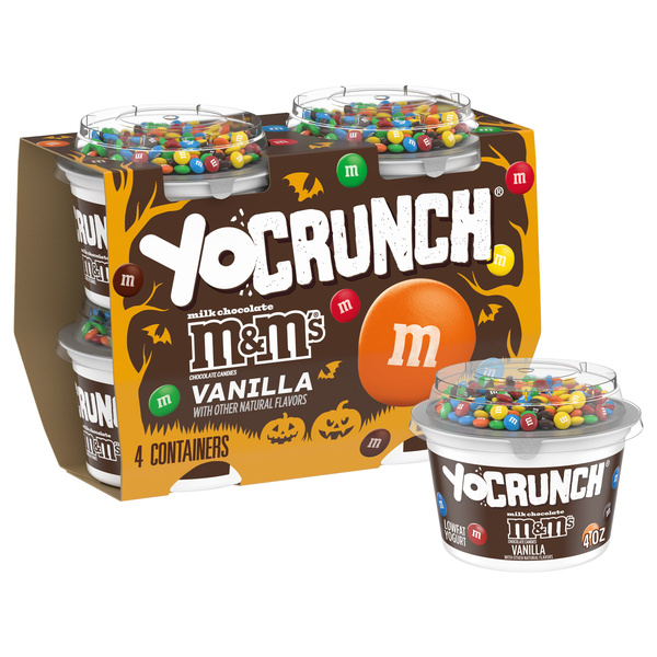 YoCrunch Vanilla with Mini M&Ms Low Fat Yogurt, 4 oz. (4 pack