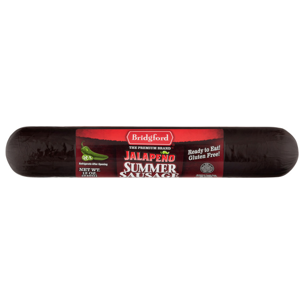 Bridgford Jalapeno Summer Sausage 12 oz, image courtesy of Hy-Vee