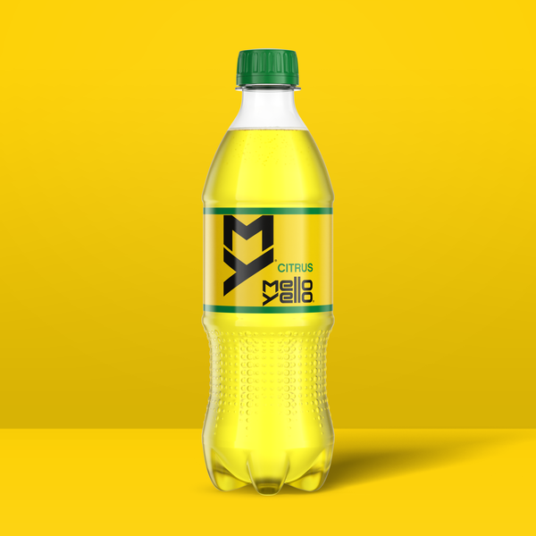 Mello Yello Citrus Soda Soft Drink Bottles, 16.9 fl oz, 6 Pack