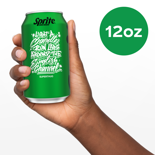 Sprite Zero Sugar Lemon-Lime Caffeine Free Soda Soft Drink Fridge