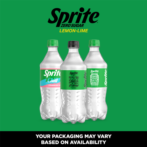 Sprite Zero Sugar Lemon-Lime Caffeine Free Soda Soft Drink Bottle