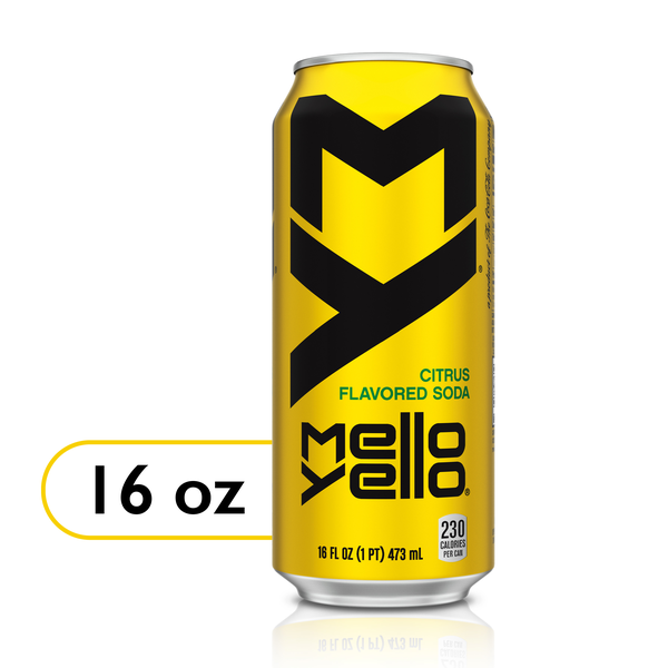 Mello Yello Citrus Soda Soft Drink Can, 16 fl oz | Hy-Vee Aisles