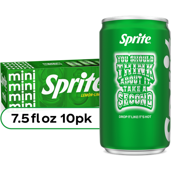 Sprite Lemon-Lime Caffeine Free Soda Soft Drink Fridge Pack Mini