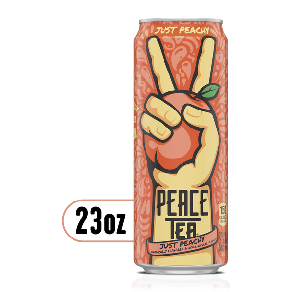 Peace Tea Just Peachy Sweet Tea Drink, 23 fl oz | Hy-Vee Aisles