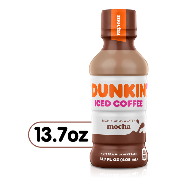 Dunkin' Mocha Iced Coffee Bottle, 13.7 fl oz | Hy-Vee Aisles