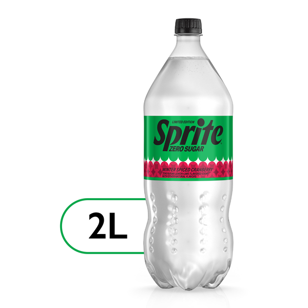 Sprite Zero Sugar Winter Spiced Cranberry Caffeine Free Soda Soft