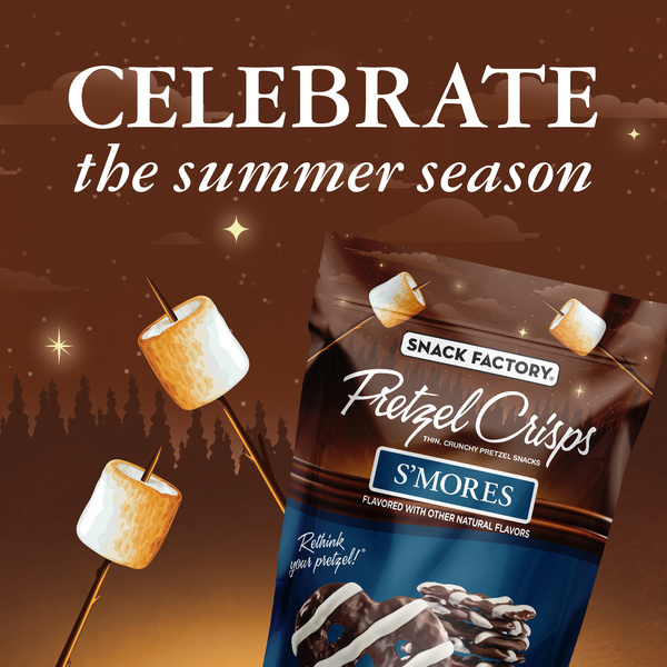 Snack Factory S'mores Pretzel Crisps, 4 Oz Bag | Hy-Vee Aisles