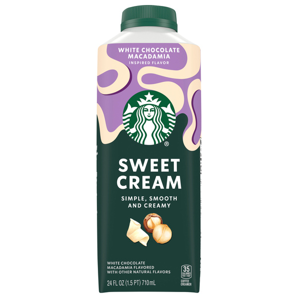 Starbucks Sweet Cream, White Chocolate Macadamia Liquid Dairy